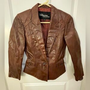 Vintage Brown Leather Jacket